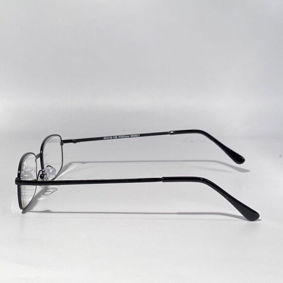 Reading Glasses 2.50 Rectangular Black Metal Readers - Picture 10 of 10